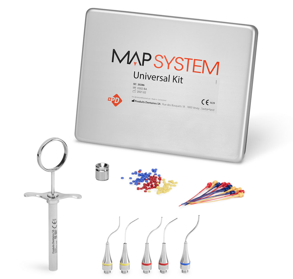 Comprar productos del kit universal del sistema MAP: cabezales de endodoncia para la colocación de cementos en los conductos radiculares